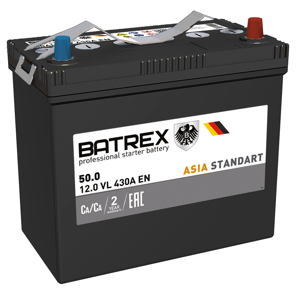 Аккумулятор Аккумулятор Batrex ASIA STANDART 6СТ-50.0 VL B00