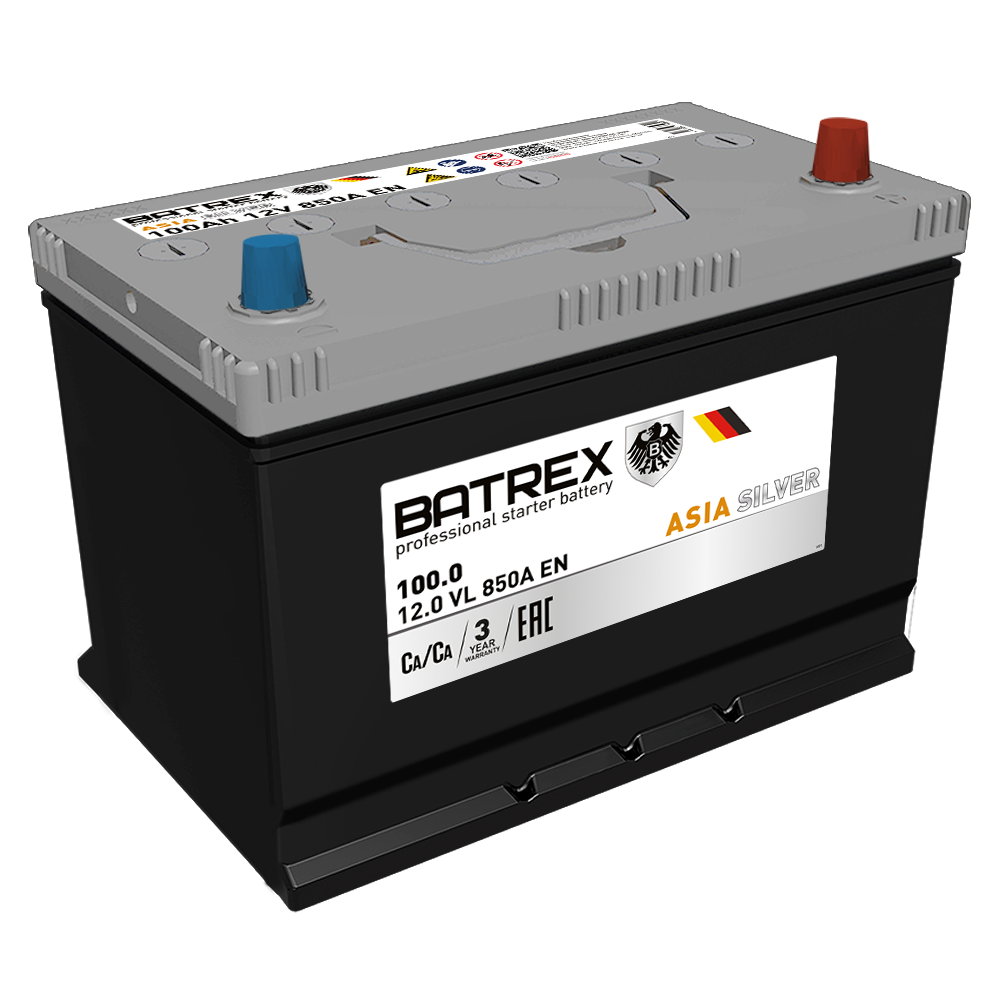 Аккумулятор Аккумулятор Batrex ASIASILVER 6СТ-100.0 VL B01