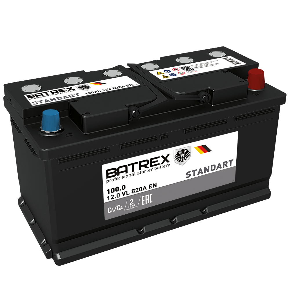 Аккумулятор Аккумулятор Batrex STANDART 6СТ-100.0 VL