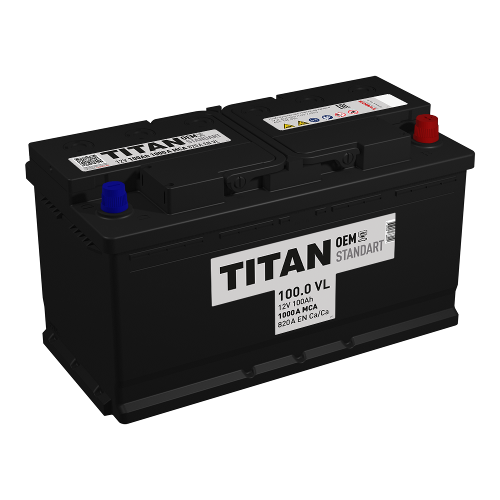 Аккумулятор Аккумулятор TITAN STANDART 6СТ-100.0 VL