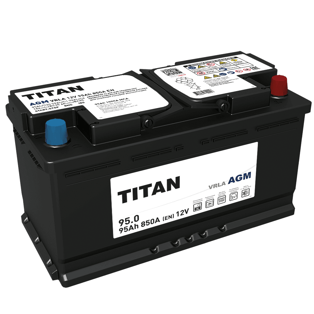 Аккумулятор Аккумулятор TITAN AGM 6СТ-95.0 VRLA