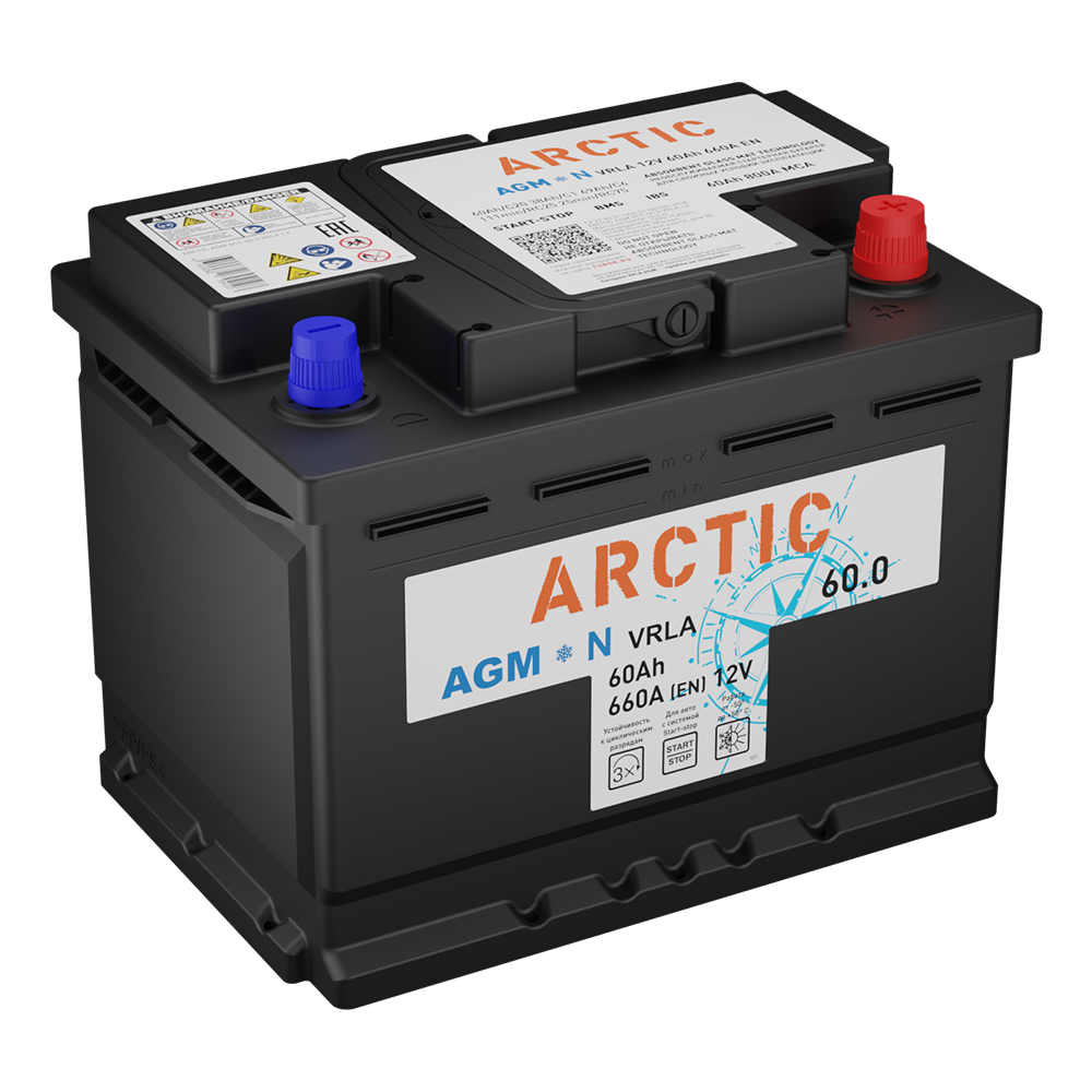 Аккумулятор Аккумулятор ARCTIC AGM 6СТ-60.0 VRLA L2