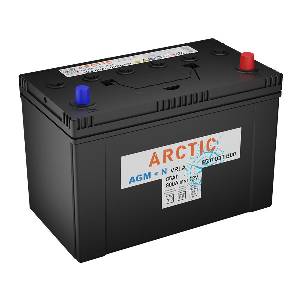 Аккумулятор Аккумулятор ARCTIC AGM 6СТ-85.0 VRLA D31 B00