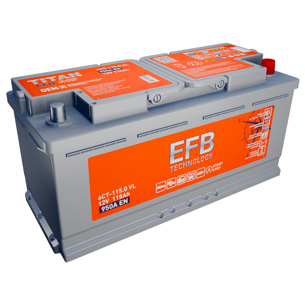 Аккумулятор Аккумулятор TITAN EFB 6СТ-115.0 VL L6